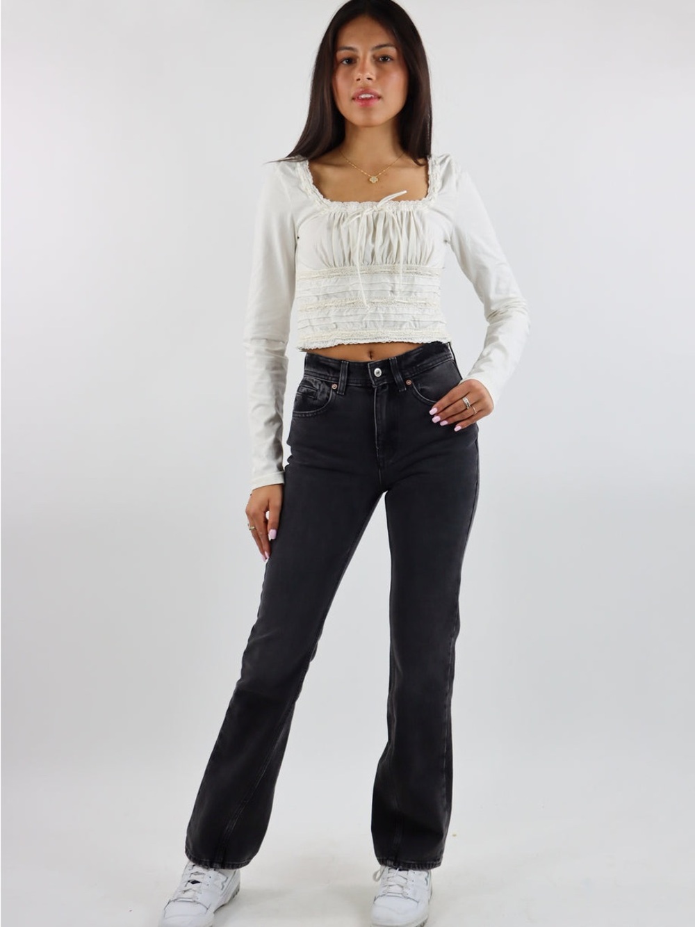 We The Free Xena High Rise Slim Straight Leg Jeans/ sz 28/black